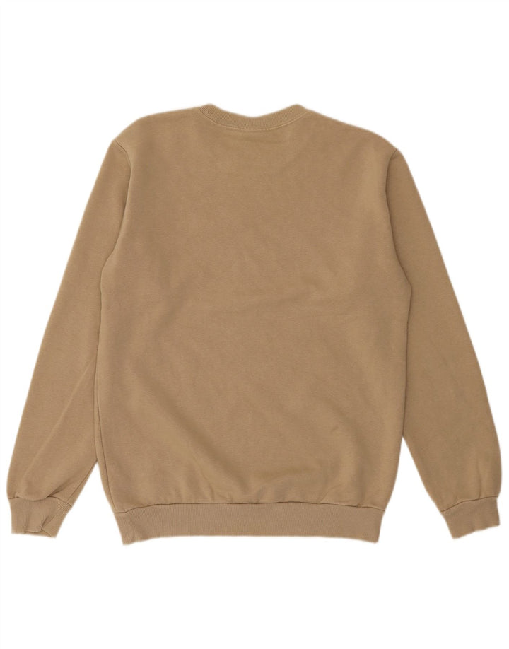 ADIDAS Mens Sweatshirt Jumper Small Beige Cotton