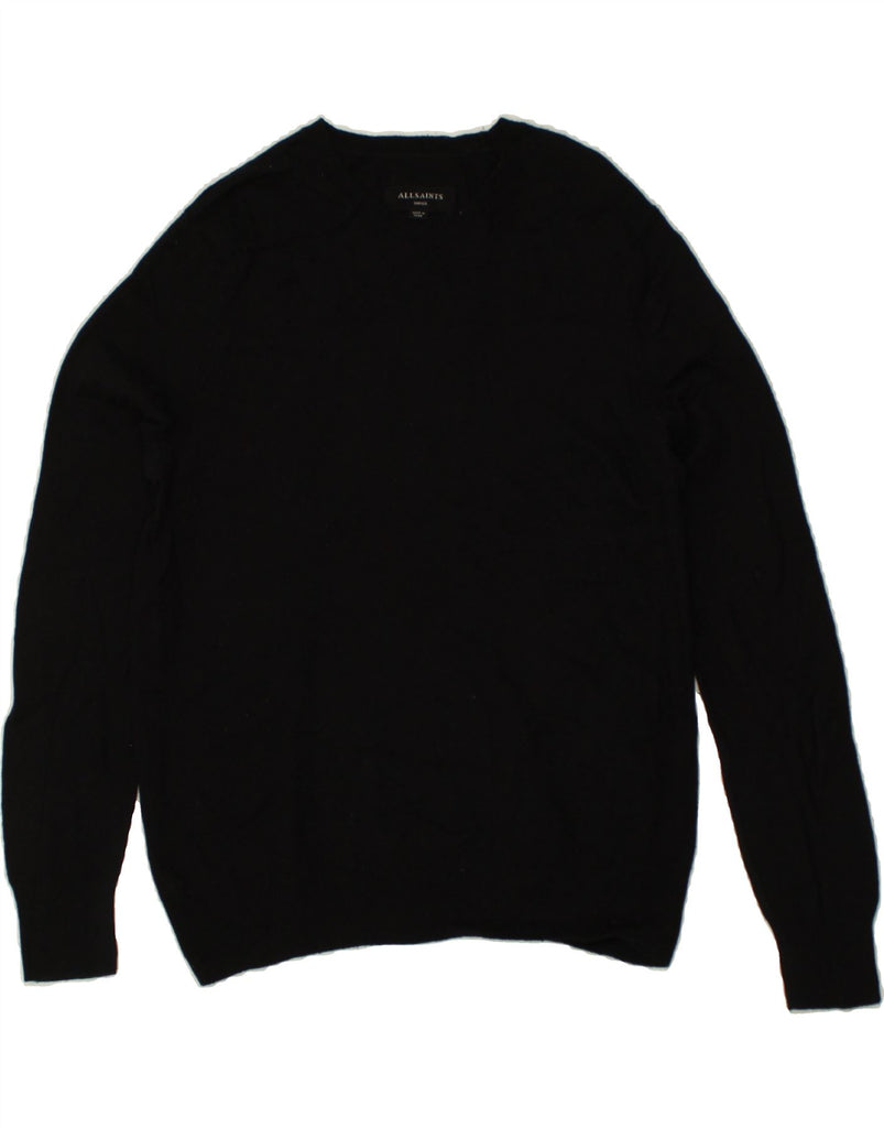 ALL SAINTS Mens Crew Neck Jumper Sweater Small Black | Vintage All Saints | Thrift | Second-Hand All Saints | Used Clothing | Messina Hembry 