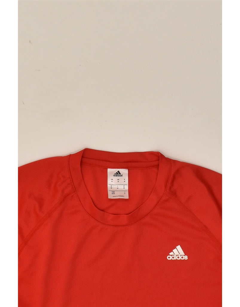 ADIDAS Mens Climalite T-Shirt Top Medium Red Polyester | Vintage Adidas | Thrift | Second-Hand Adidas | Used Clothing | Messina Hembry 