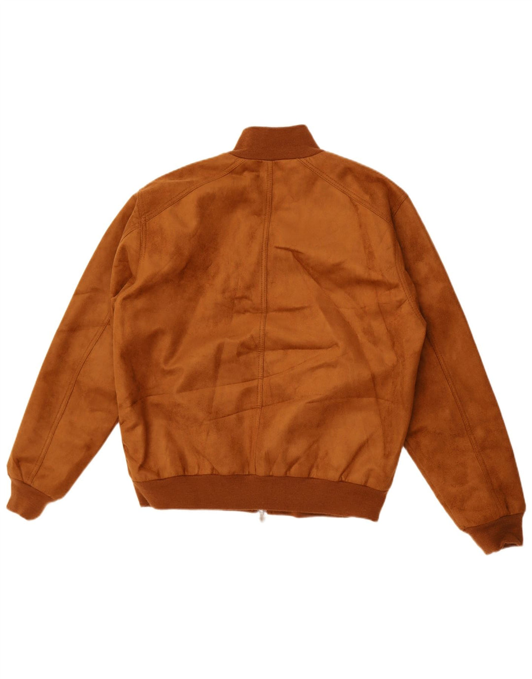 Reportage Mens Suede Bomber Jacket UK 40 Large Brown
