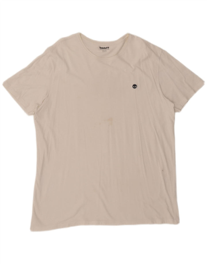 Timberland Mens Slim Fit T-Shirt Top 2XL White