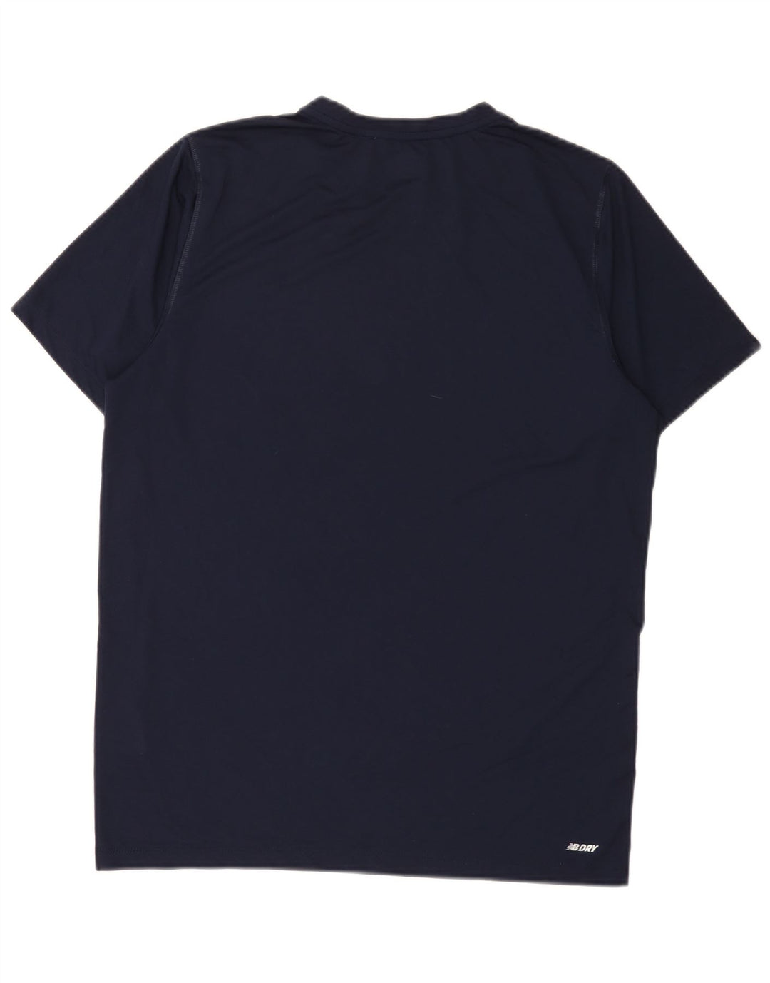 New Balance Mens Graphic T-Shirt Top Large Navy Blue Polyester