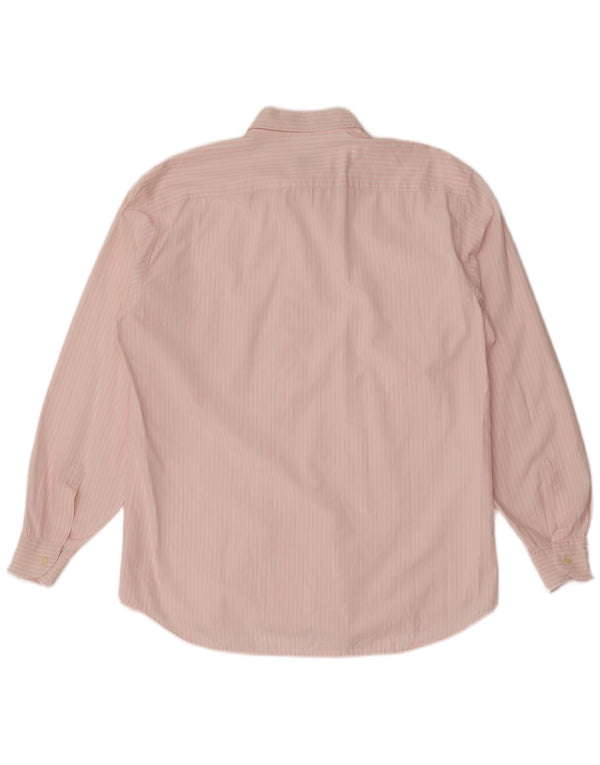Valentino Mens Shirt Size 42 16 1/2 Large Pink Pinstripe