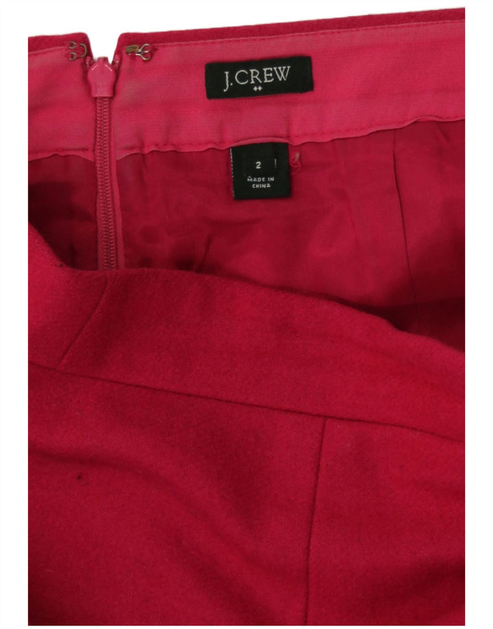 J. Crew Womens Mini Skirt US 2 XS W28  Pink Wool