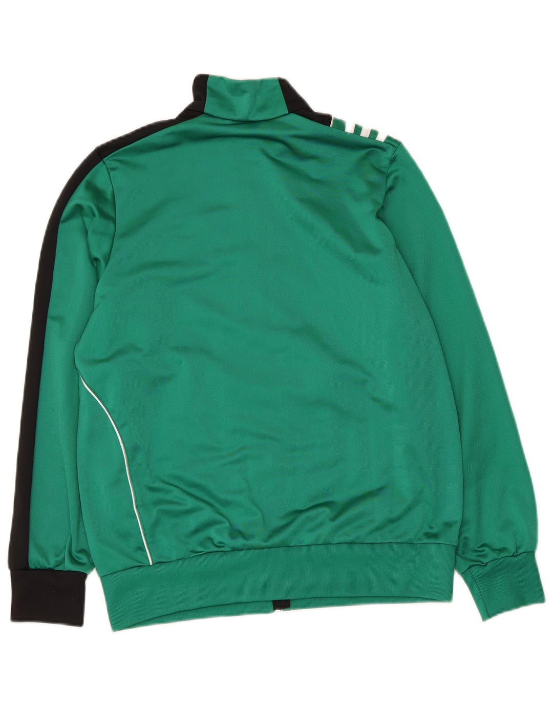 Adidas Boys Tracksuit Top Jacket 13-14 Years Green Colourblock