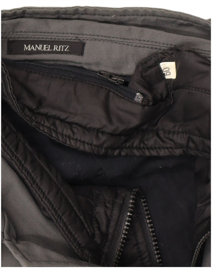 Manuel Ritz Mens Utility Jacket UK 44 2XL Grey