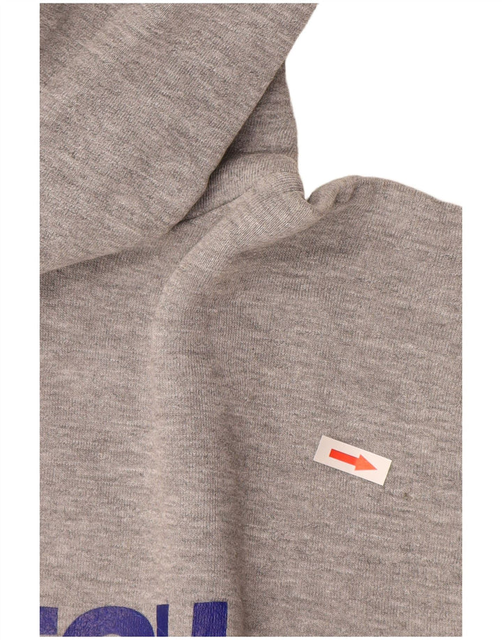 RUSSELL ATHLETIC Boys Hutch Graphic Hoodie Jumper 13-14 Years Medium Grey