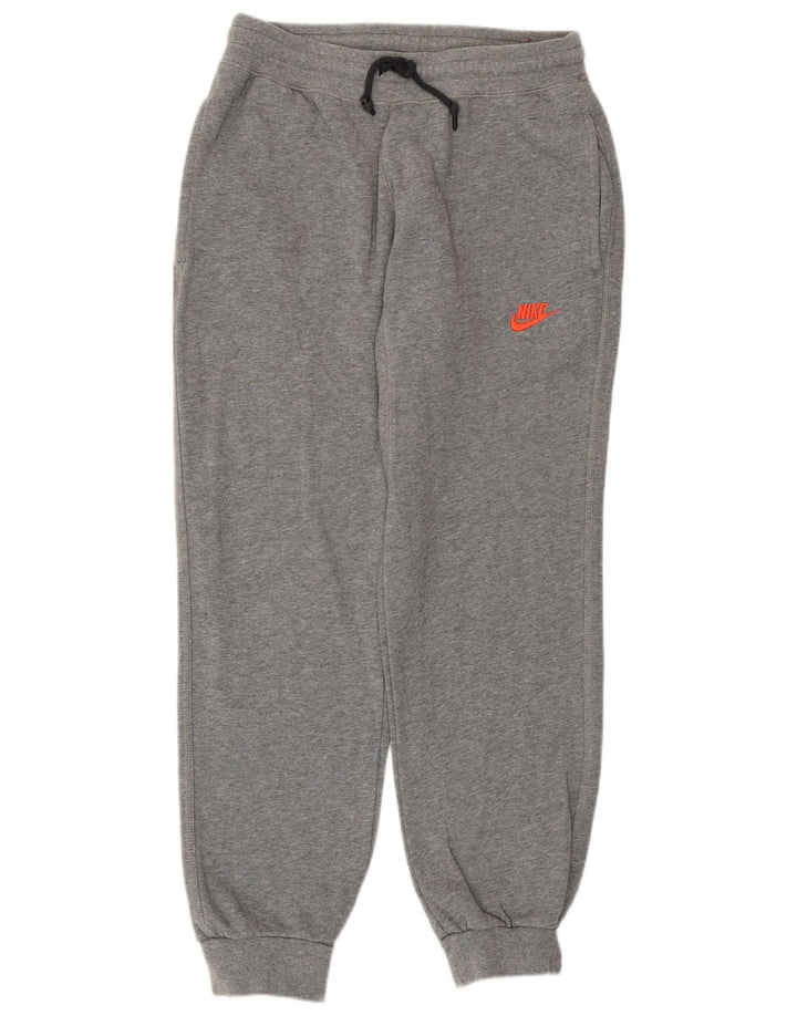 Nike Mens Tracksuit Trousers Joggers Small Grey Cotton