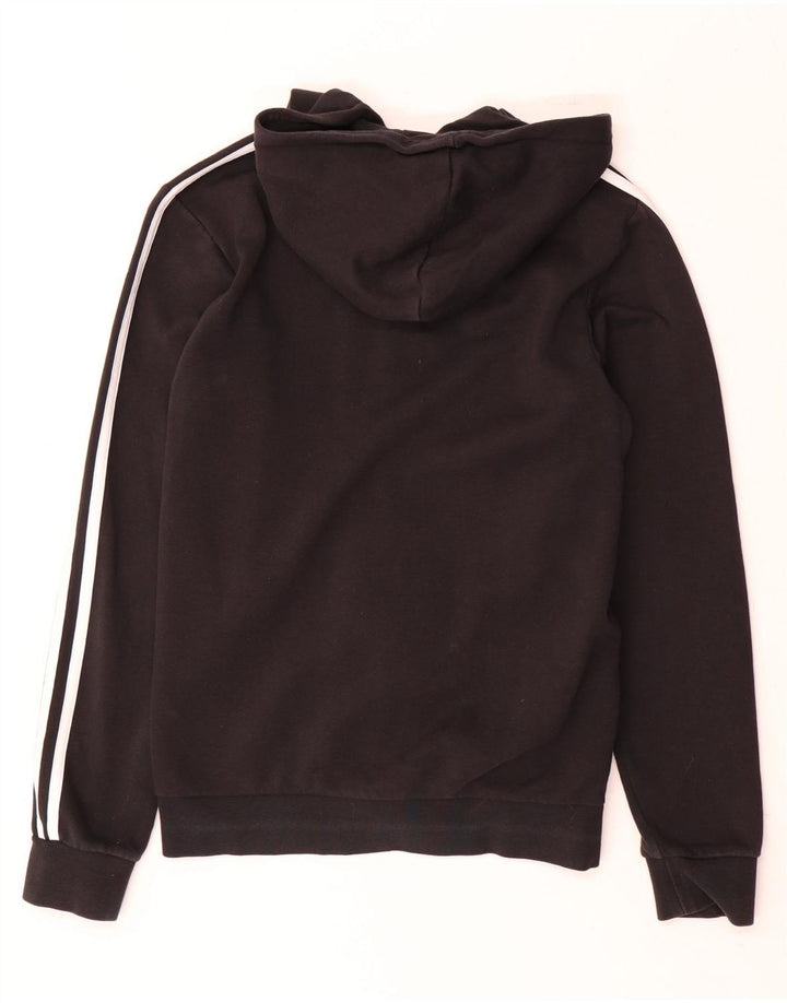 Adidas Mens Zip Hoodie Sweater Small Black Cotton