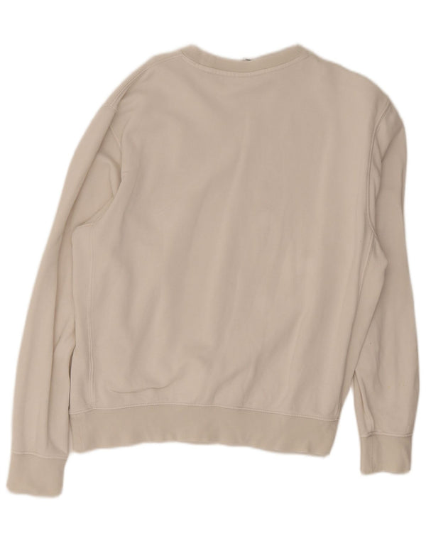 Nike Mens Graphic Sweatshirt Jumper Medium White Cotton