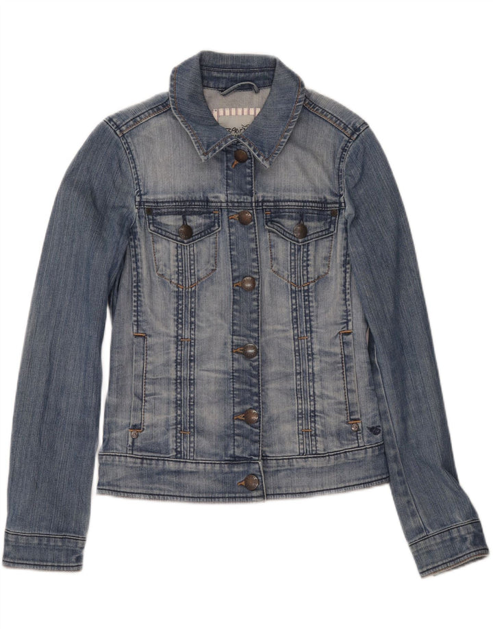 ESPRIT Womens Denim Jacket UK 12 Medium Blue Cotton Vintage Esprit and Second-Hand Esprit from Messina Hembry 