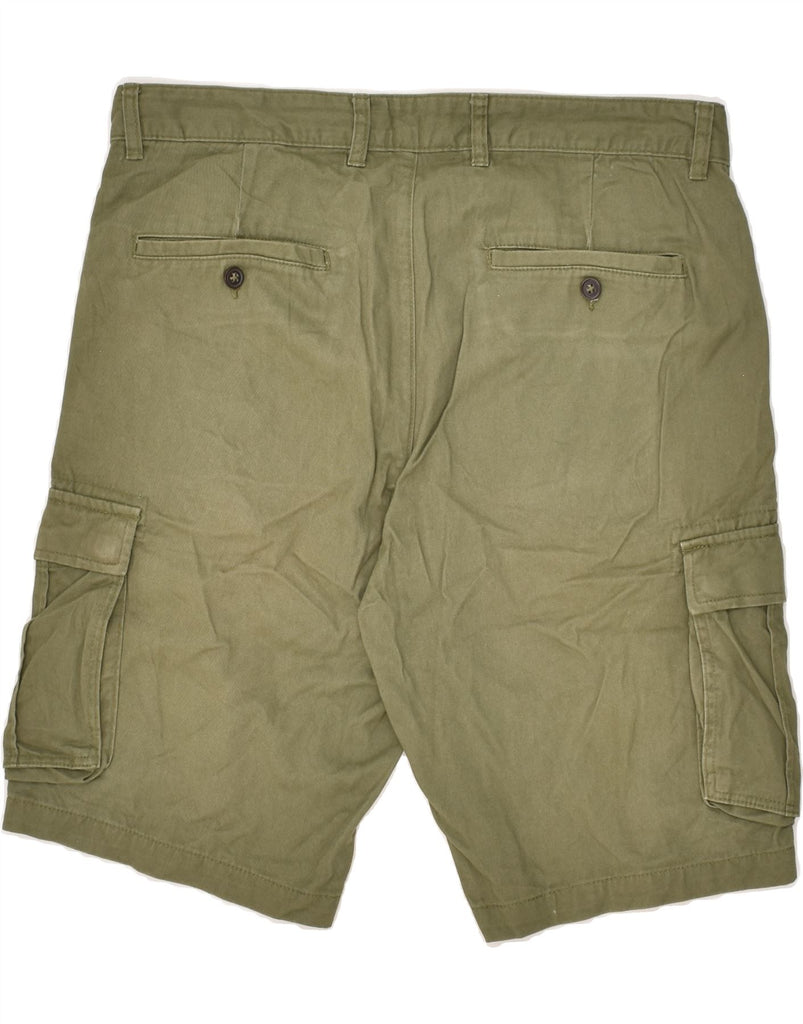 VINTAGE Mens Slim Fit Cargo Shorts IT 52 XL W38  Khaki Cotton | Vintage Vintage | Thrift | Second-Hand Vintage | Used Clothing | Messina Hembry 