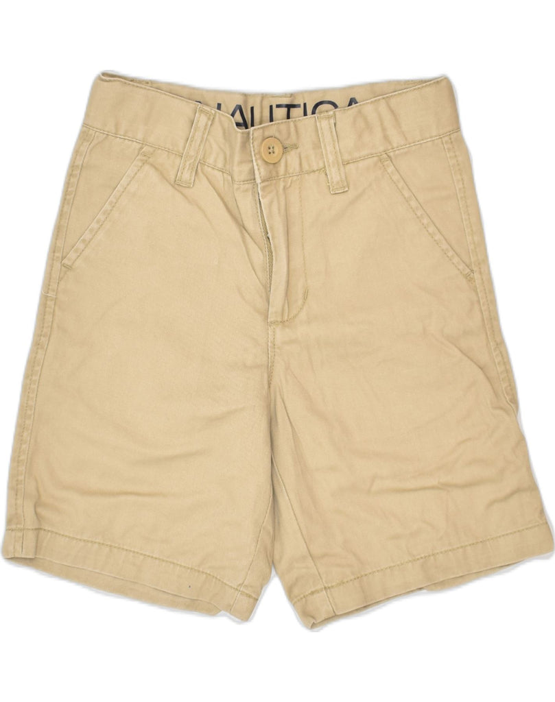 NAUTICA Boys Chino Shorts 4-5 Years W22 Beige Cotton Classic | Vintage | Thrift | Second-Hand | Used Clothing | Messina Hembry 