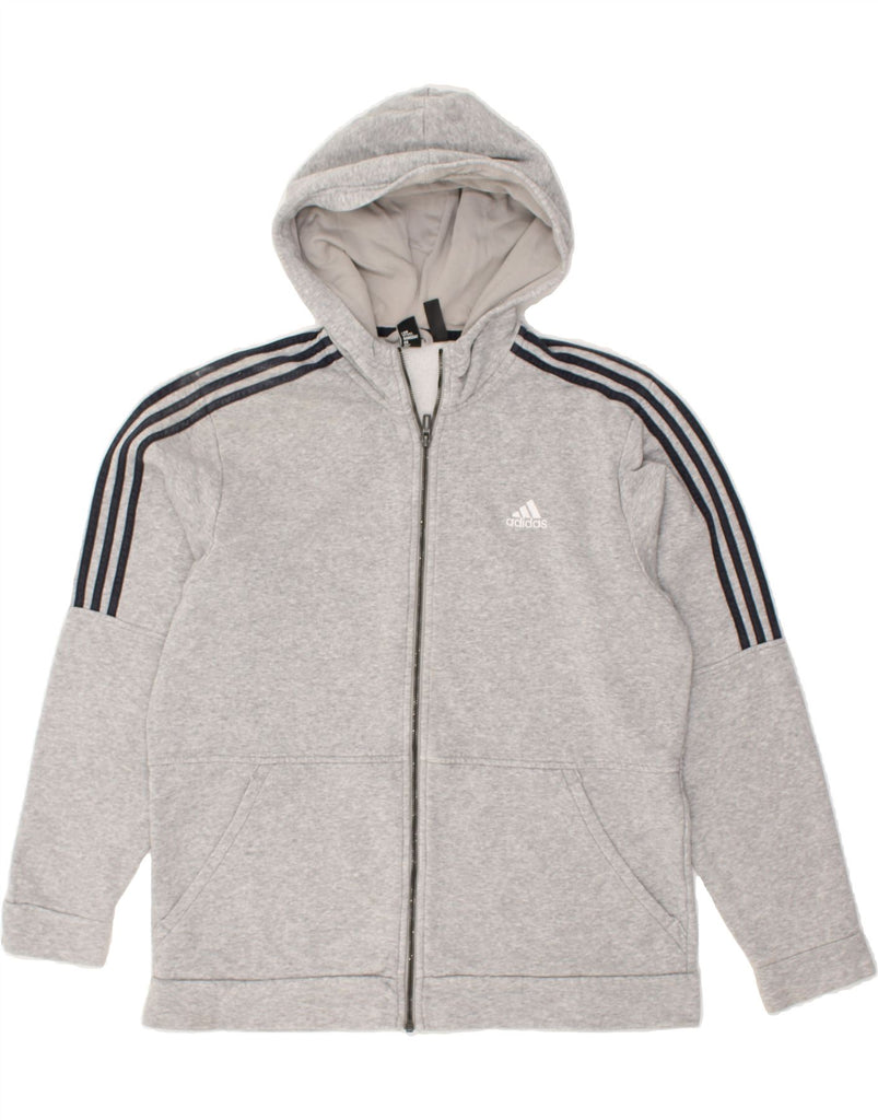 ADIDAS Mens Hoodie Jumper Large Grey Cotton | Vintage Adidas | Thrift | Second-Hand Adidas | Used Clothing | Messina Hembry 