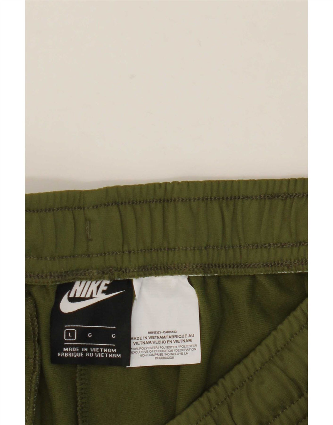 Nike Womens Tracksuit Trousers Joggers Large Khaki Polyester