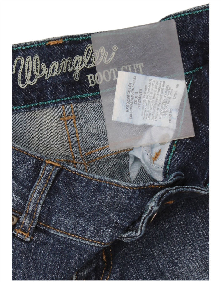 WRANGLER Womens Bootcut Jeans US 0 XS W26 L32 Blue Cotton