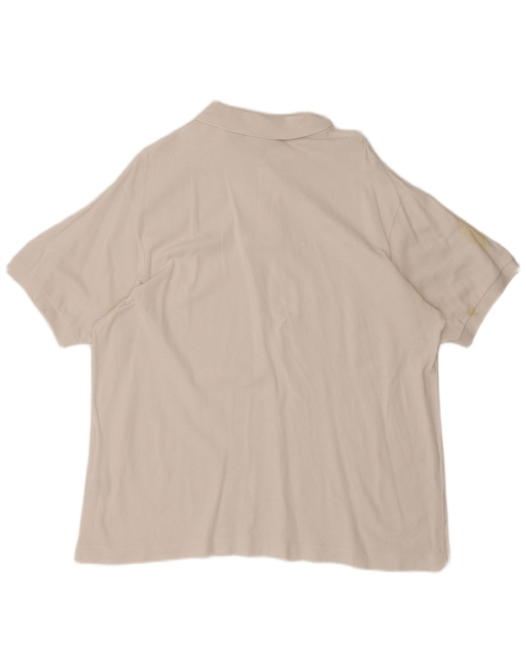 Lacoste Mens Polo Shirt Size 7 2XL White Cotton