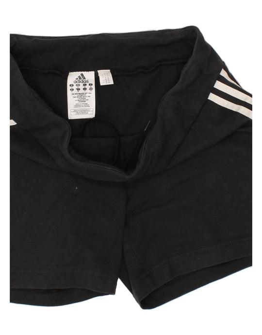 Pantaloncini sportivi da donna ADIDAS UK 14 Large Cotone nero Abbigliamento vintage e di seconda mano online Messina Hembry