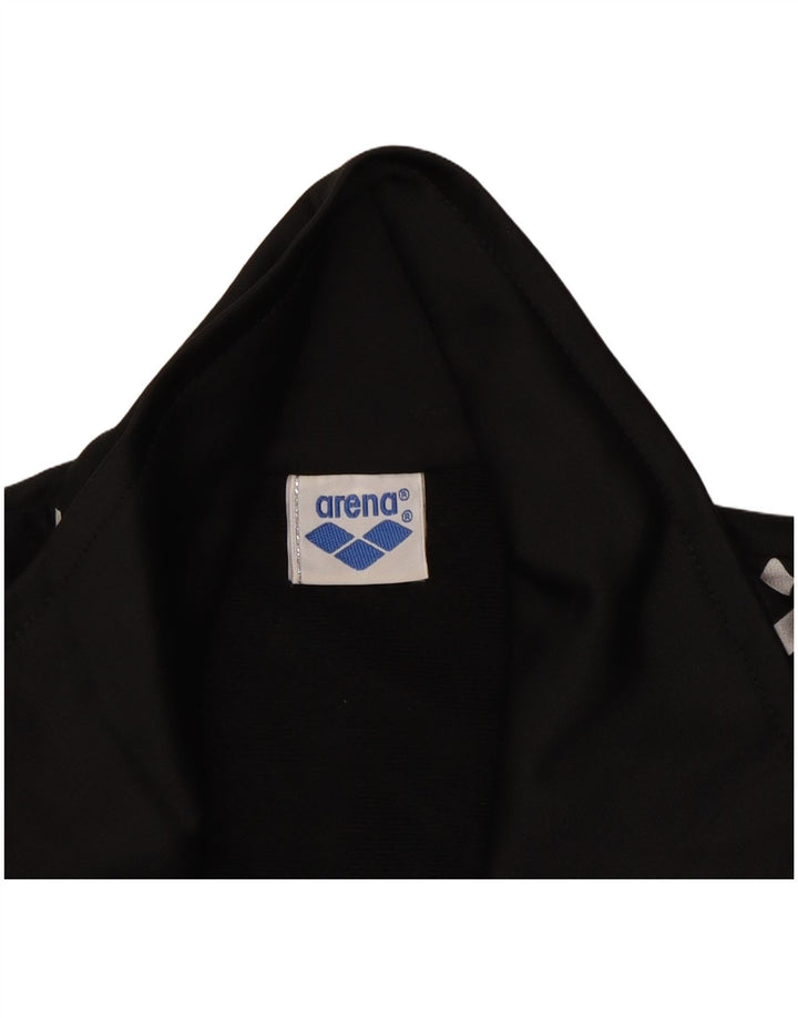 ARENA Mens Graphic Tracksuit Top Jacket Medium Black