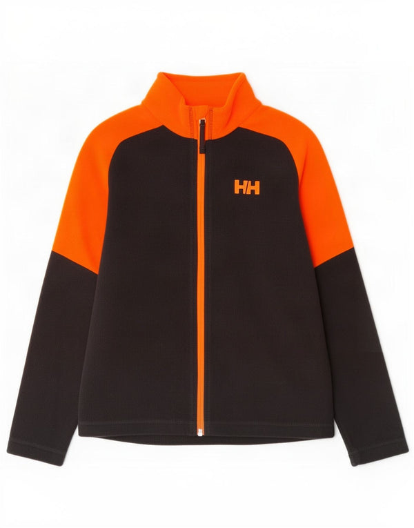 Helly Hansen Boys Fleece Jacket 11-12 Years Black Colourblock Polyester