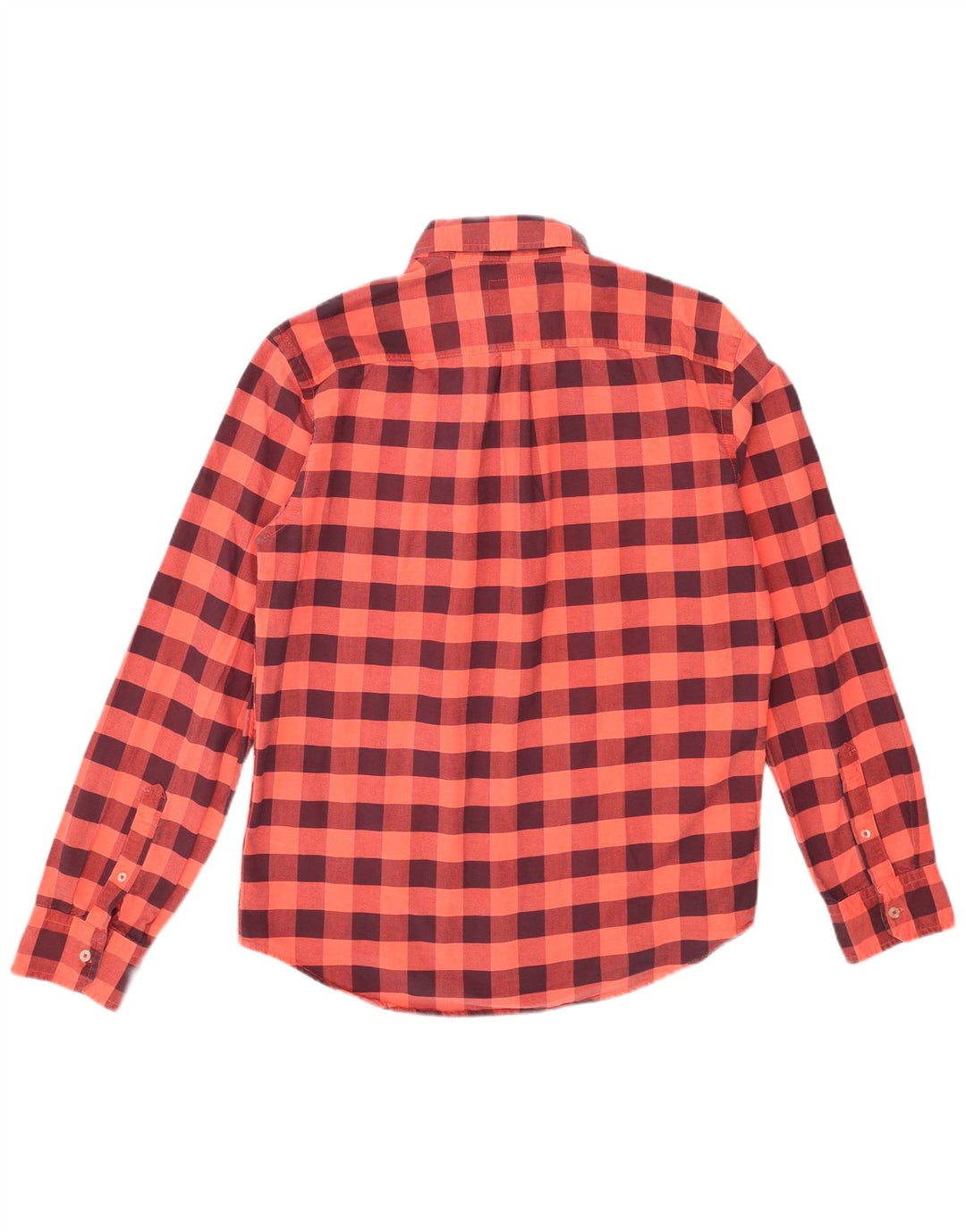 American Eagle Outfitters Mens Shirt XL Orange Gingham Cotton
