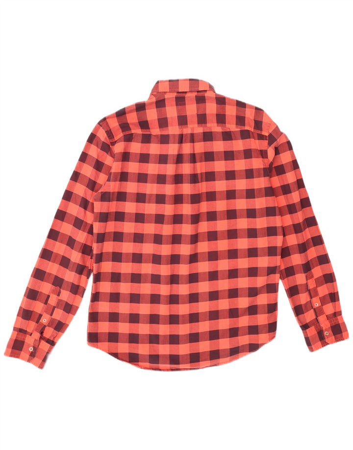 American Eagle Outfitters Mens Shirt XL Orange Gingham Cotton