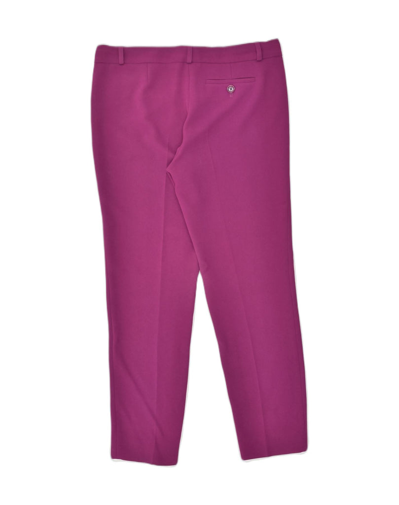 MOSCHINO Womens Slim Casual Trousers UK 10 Small W32 L28 Pink Triacetate | Vintage Moschino | Thrift | Second-Hand Moschino | Used Clothing | Messina Hembry 