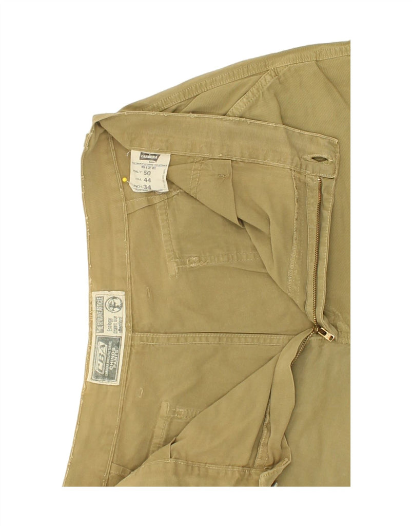 CARRERA Mens Cargo Shorts W34 Large Khaki Cotton Vintage Carrera and Second-Hand Carrera from Messina Hembry 