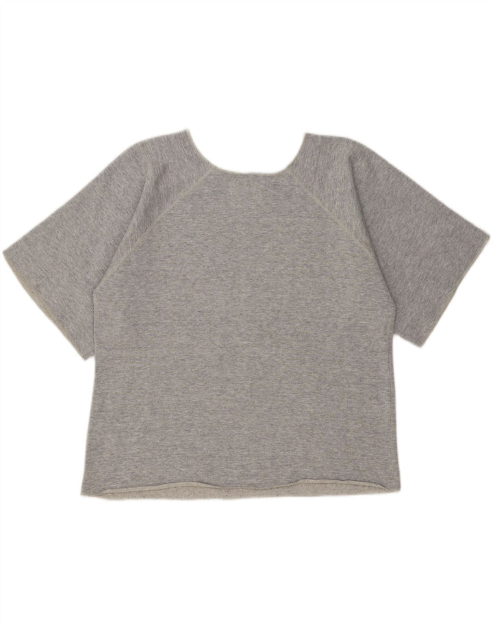CHAMPION Womens Oversized Graphic T-Shirt Top UK 10 Small Grey Cotton Vintage Champion and Second-Hand Champion from Messina Hembry 
