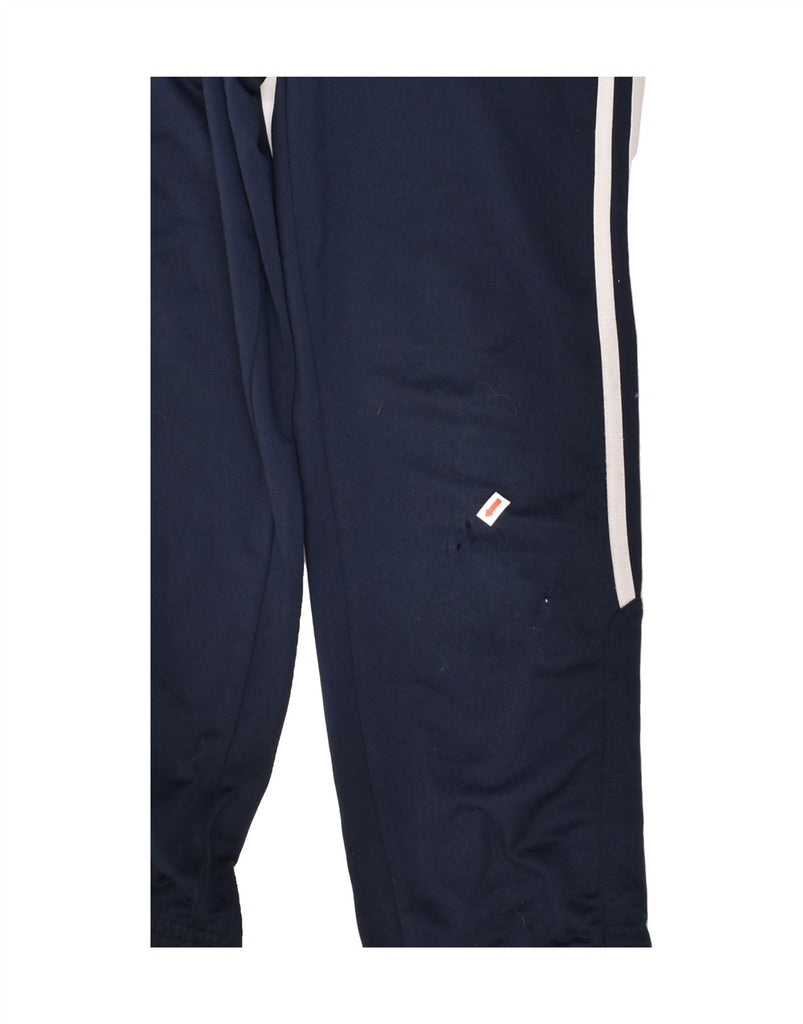 ADIDAS Boys Tracksuit Trousers 9-10 Years Navy Blue Polyester | Vintage Adidas | Thrift | Second-Hand Adidas | Used Clothing | Messina Hembry 