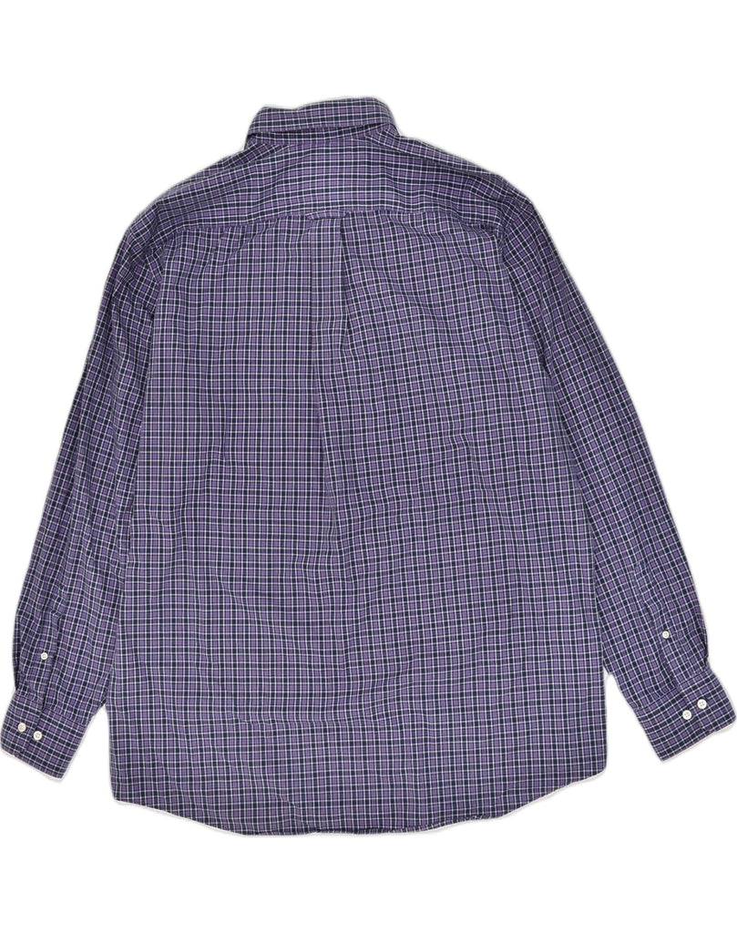 NAUTICA Mens Tall Shirt 2XL Purple Check Cotton | Vintage Nautica | Thrift | Second-Hand Nautica | Used Clothing | Messina Hembry 