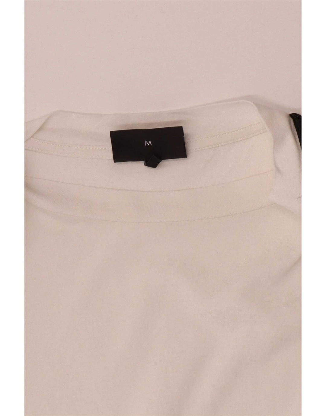 Emporio Armani Mens T-Shirt Top Medium White Colourblock Lyocell