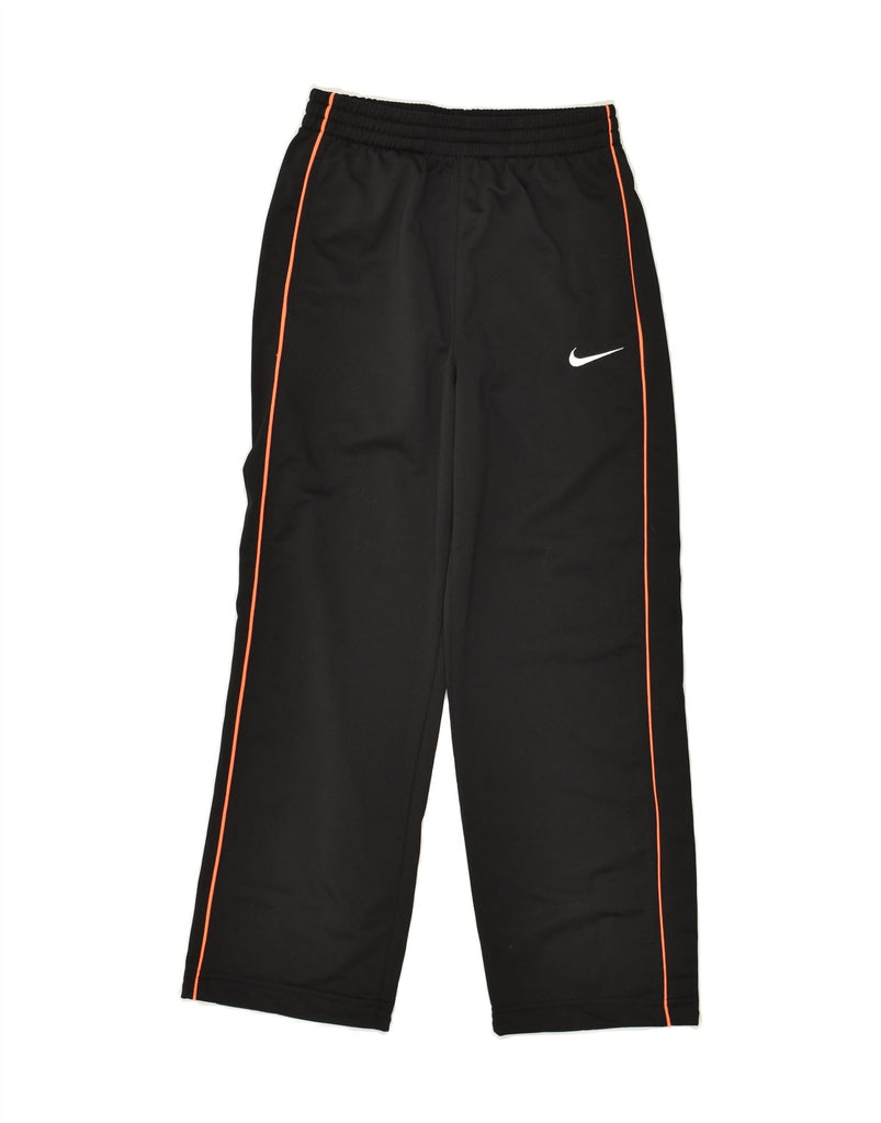 NIKE Girls Tracksuit Trousers 10-11 Years medium Black Polyester | Vintage Nike | Thrift | Second-Hand Nike | Used Clothing | Messina Hembry 