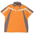 Helly Hansen Mens Polo Shirt 2XL Orange Colourblock Nylon