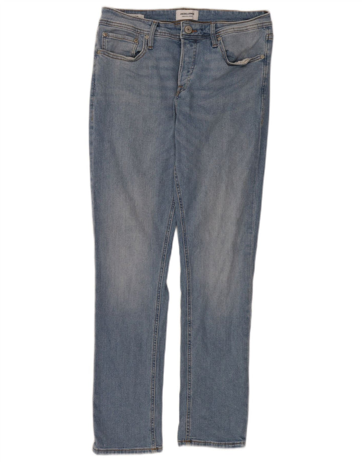 Jack & Jones Womens Slim Jeans W32 L32 Blue Cotton