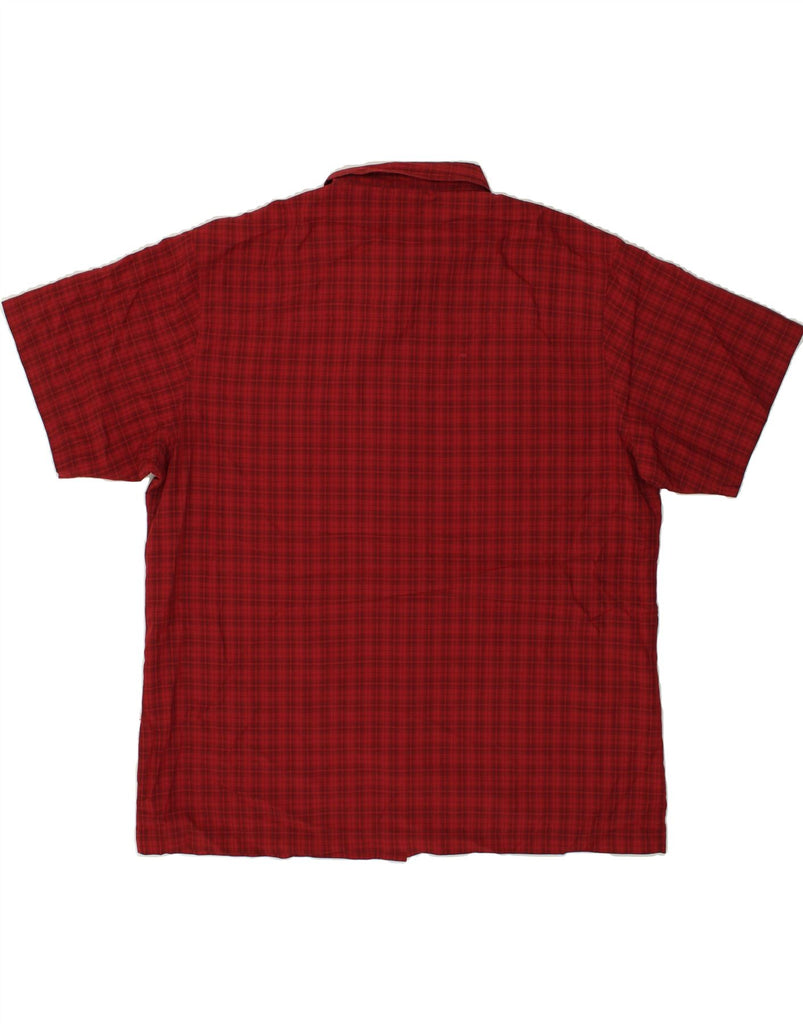 JACK WOLFSKIN Mens Outdoor Short Sleeve Shirt XL Red Check | Vintage Jack Wolfskin | Thrift | Second-Hand Jack Wolfskin | Used Clothing | Messina Hembry 