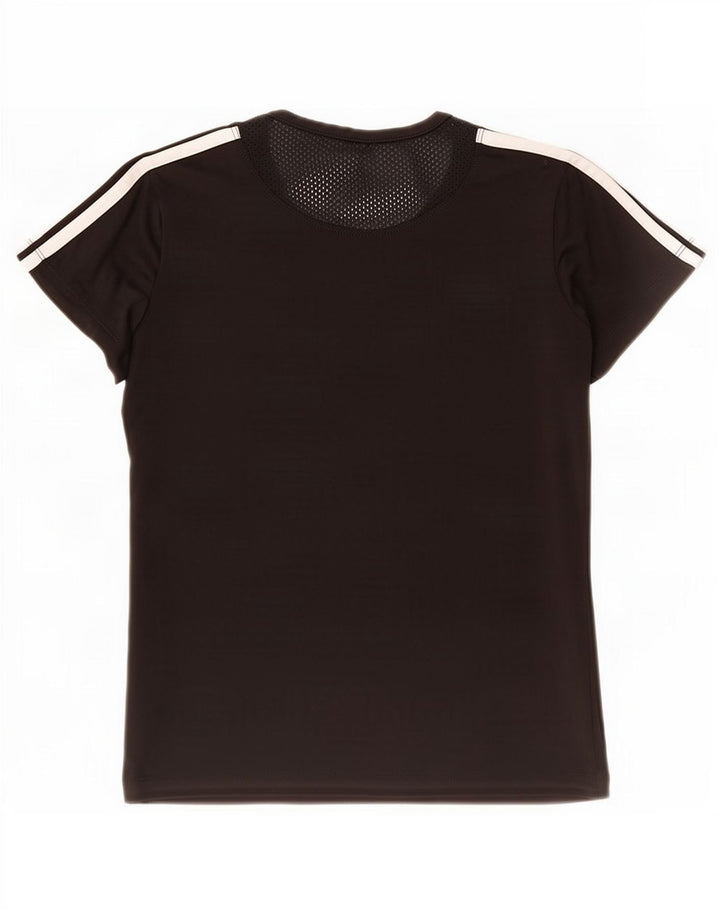 Adidas Womens T-Shirt Top UK 10 Small Black