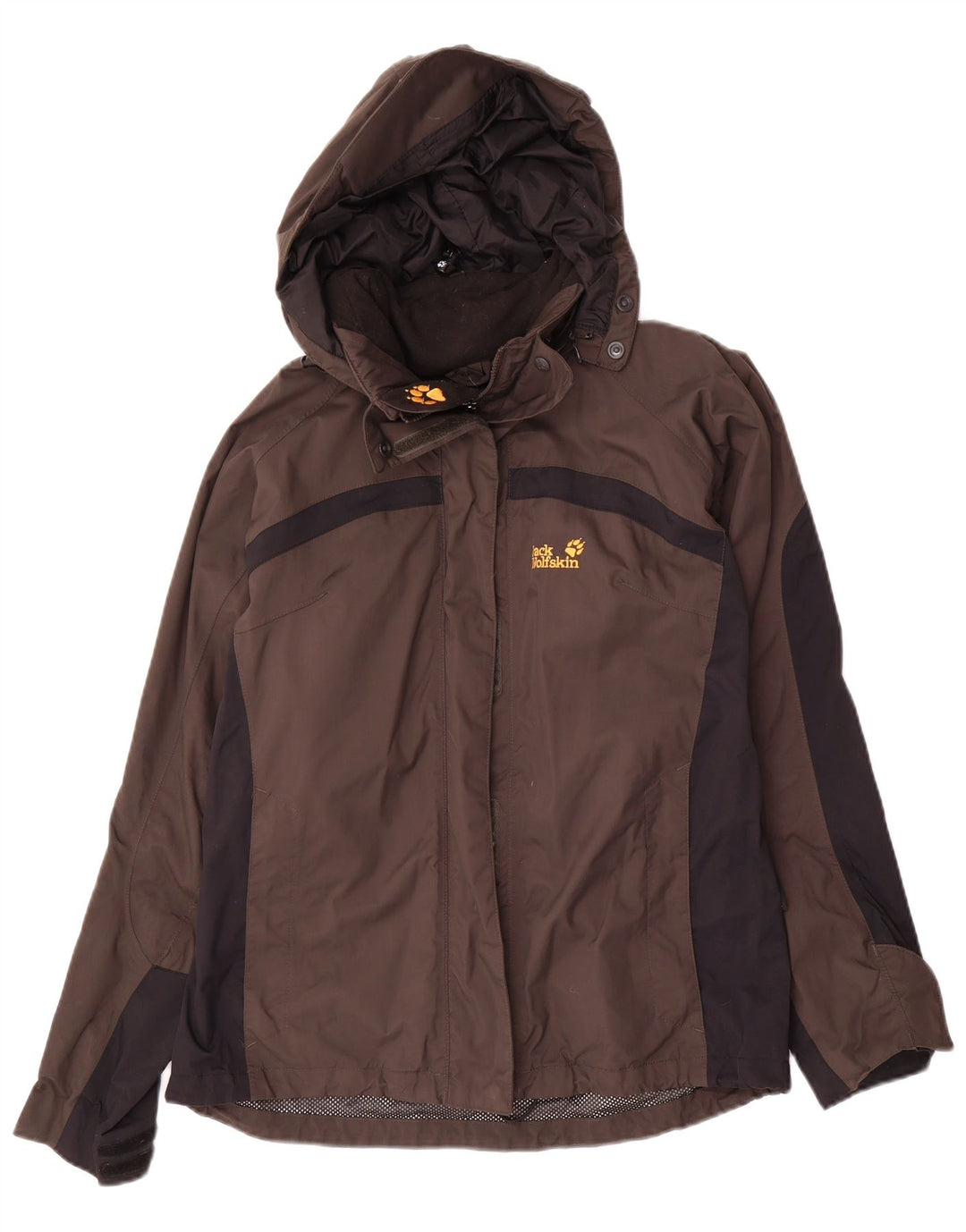 Jack Wolfskin Womens Oversized Rain Jacket UK 12/14 Medium Brown