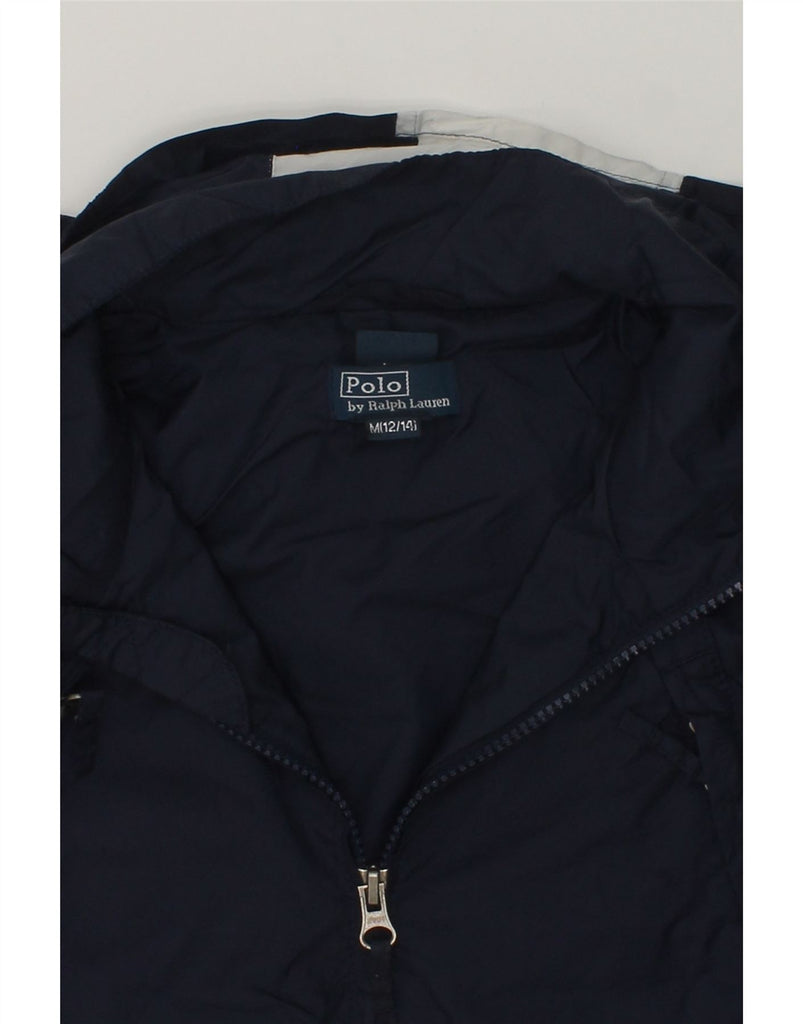 POLO RALPH LAUREN Boys Hooded Rain Jacket 12-13 Years Medium Navy Blue | Vintage Polo Ralph Lauren | Thrift | Second-Hand Polo Ralph Lauren | Used Clothing | Messina Hembry 