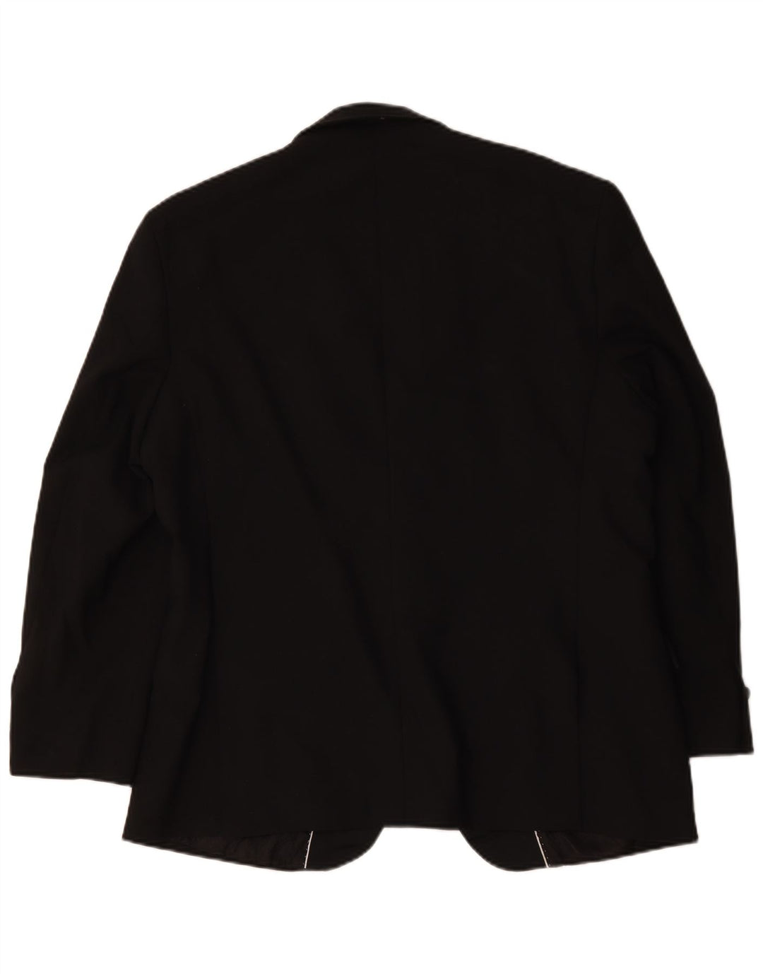 Marks & Spencer Mens Short 2 Button Blazer Jacket UK 44 2XL Black Polyester