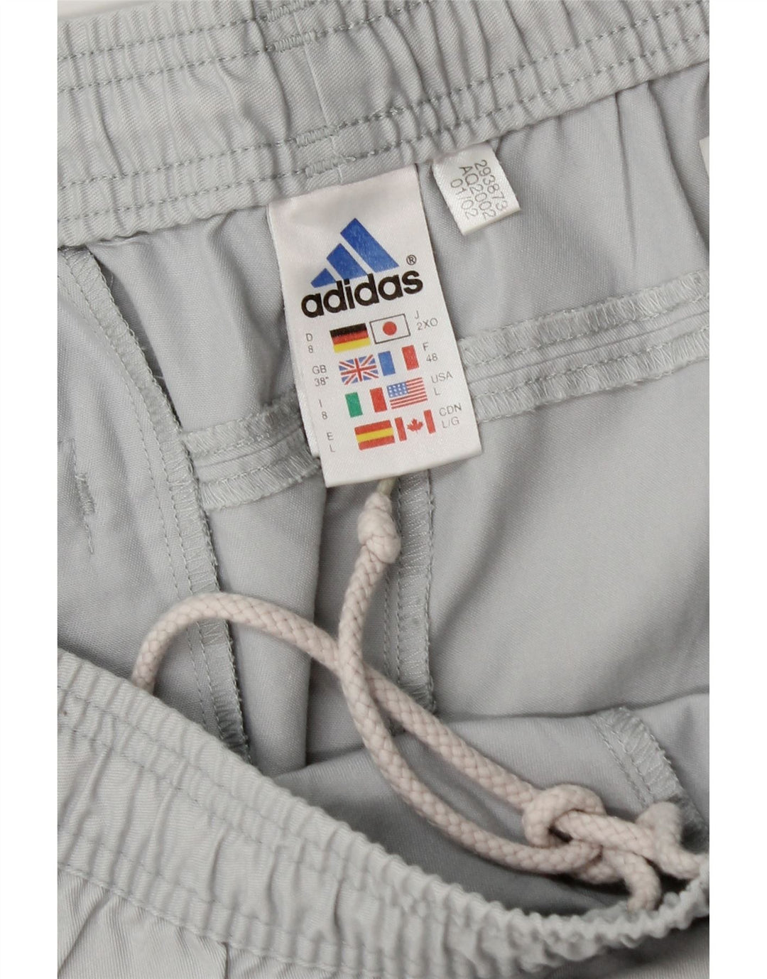 ADIDAS Mens Sport Shorts XL  Grey Cotton Vintage Adidas and Second-Hand Adidas from Messina Hembry 