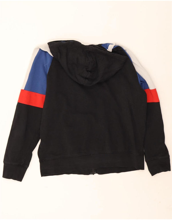 Levi's Mens Zip Hoodie Sweater Large Black Colourblock Cotton