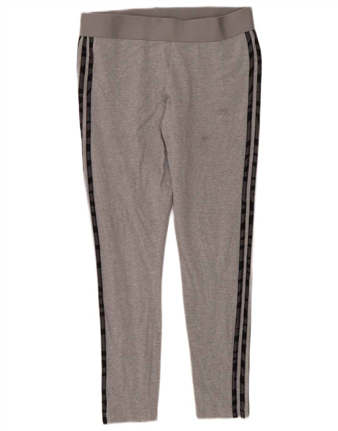 Adidas Womens Leggings UK 16/18 Large Grey Cotton
