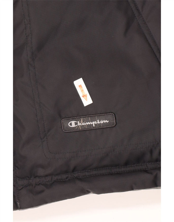 Champion Mens Reversible Padded Gilet UK 40 Large Black Polyamide