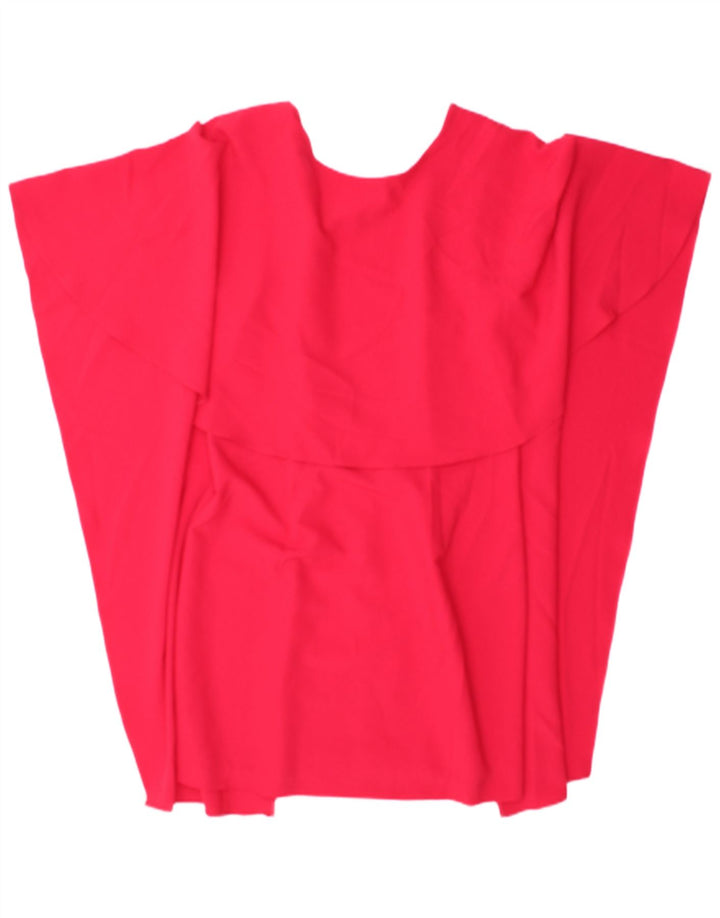 Zara Womens Batwing Tunic Top UK 12 Medium Pink Polyester
