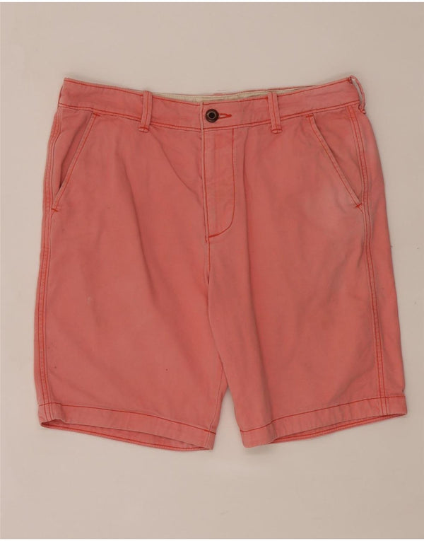 Hollister Mens Classic Fit Chino Shorts W33 Medium Pink Cotton