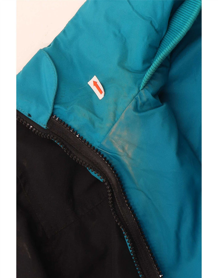 Columbia Womens Oversized Windbreaker Jacket UK 14 Medium Black Colourblock