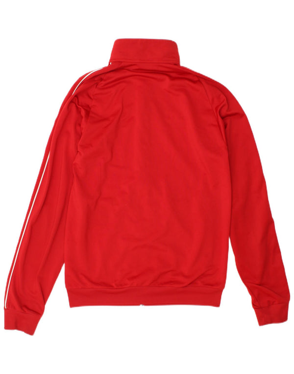 Adidas Mens Tracksuit Top Jacket Small Red Polyester