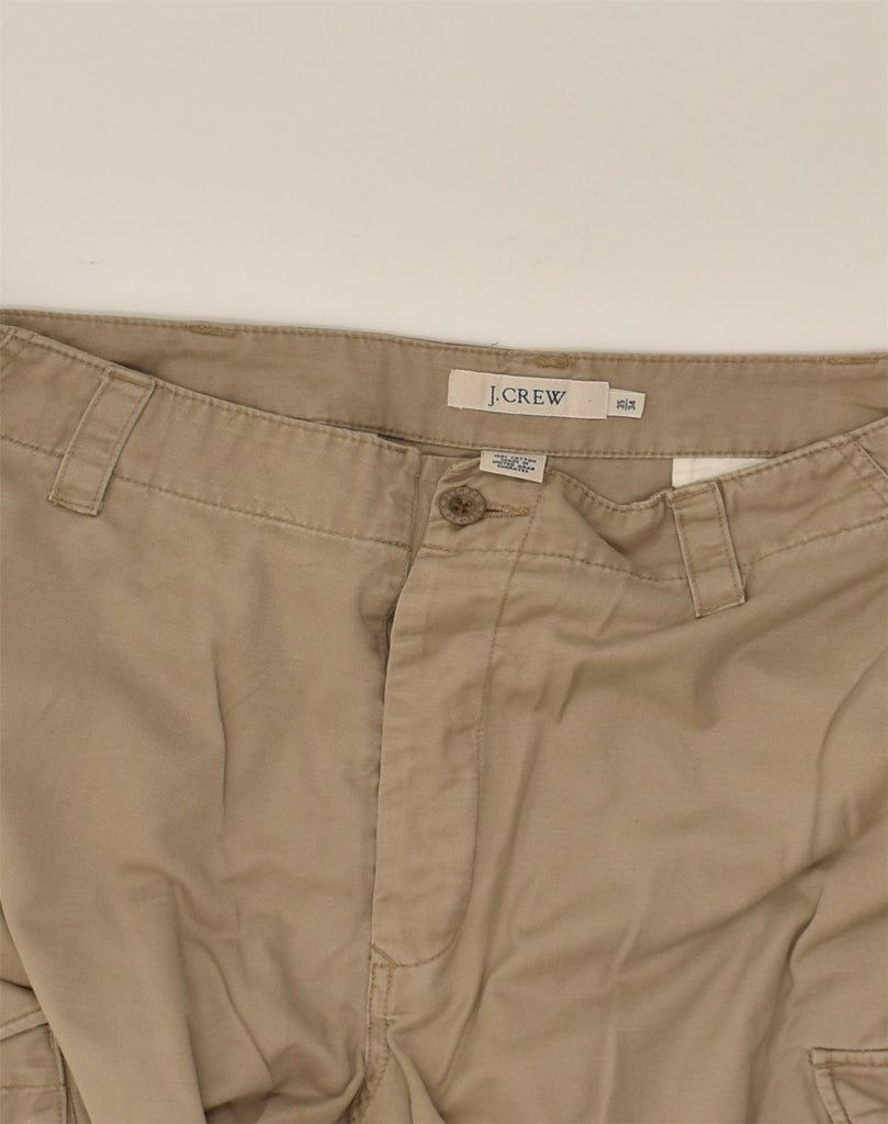 J. CREW Mens Straight Cargo Trousers W35 L34 Beige Cotton | Vintage J. Crew | Thrift | Second-Hand J. Crew | Used Clothing | Messina Hembry 