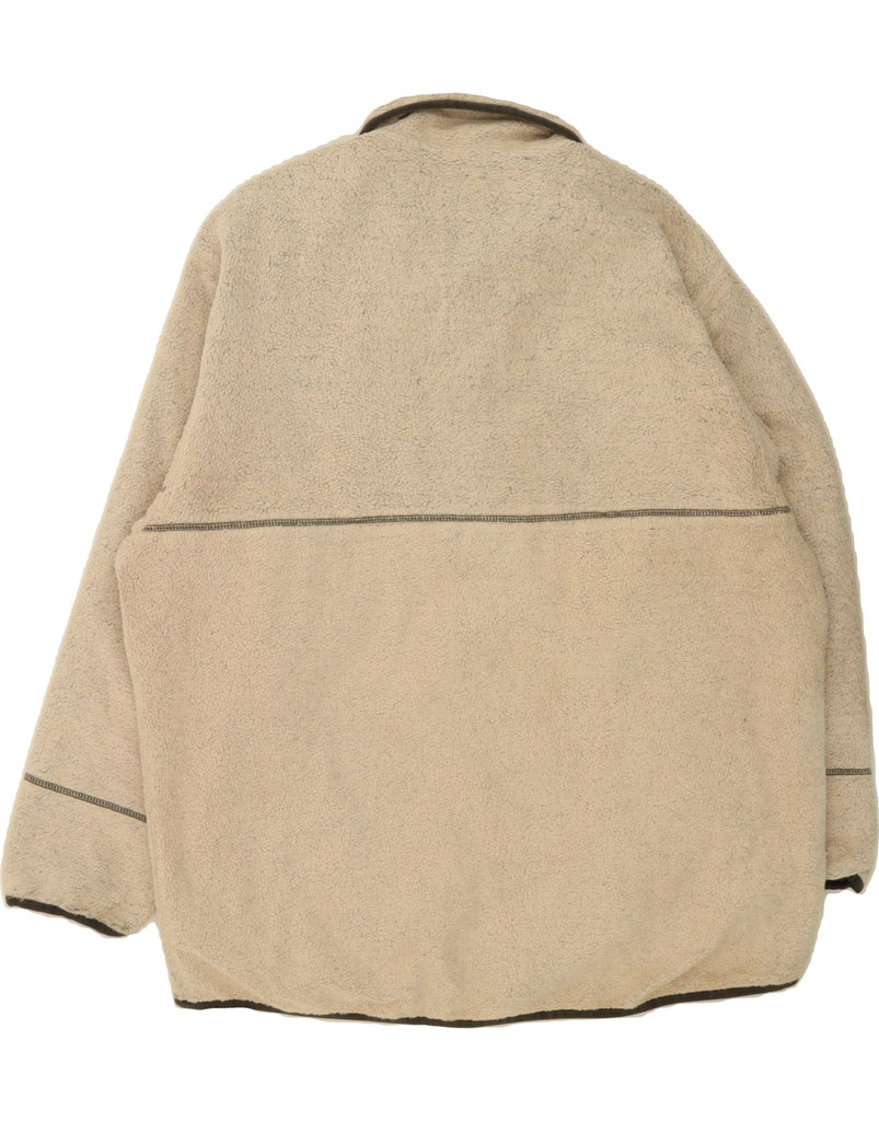 TED BAKER Mens Fleece Anorak Jacket Size 4 Large Beige Cotton Vintage Ted Baker and Second-Hand Ted Baker from Messina Hembry 